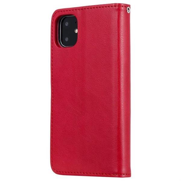 Grote foto for iphone 11 solid color horizontal flip protective case wi telecommunicatie mobieltjes