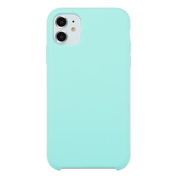 Grote foto for iphone 11 solid color solid silicone shockproof case b telecommunicatie mobieltjes