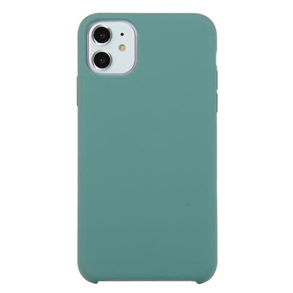 Grote foto for iphone 11 solid color solid silicone shockproof case p telecommunicatie mobieltjes