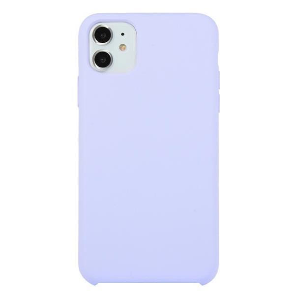 Grote foto for iphone 11 solid color solid silicone shockproof case l telecommunicatie mobieltjes