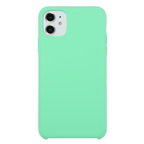 Grote foto for iphone 11 solid color solid silicone shockproof case s telecommunicatie mobieltjes