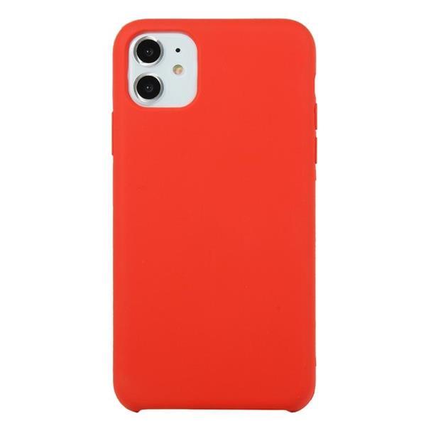 Grote foto for iphone 11 solid color solid silicone shockproof case ch telecommunicatie mobieltjes