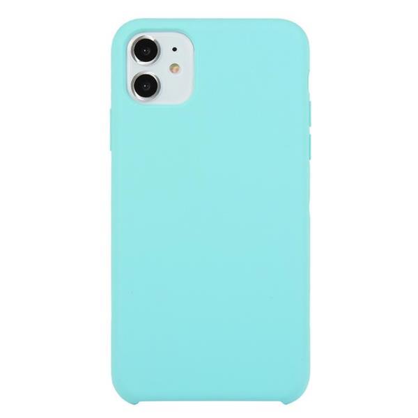 Grote foto for iphone 11 solid color solid silicone shockproof case ic telecommunicatie mobieltjes