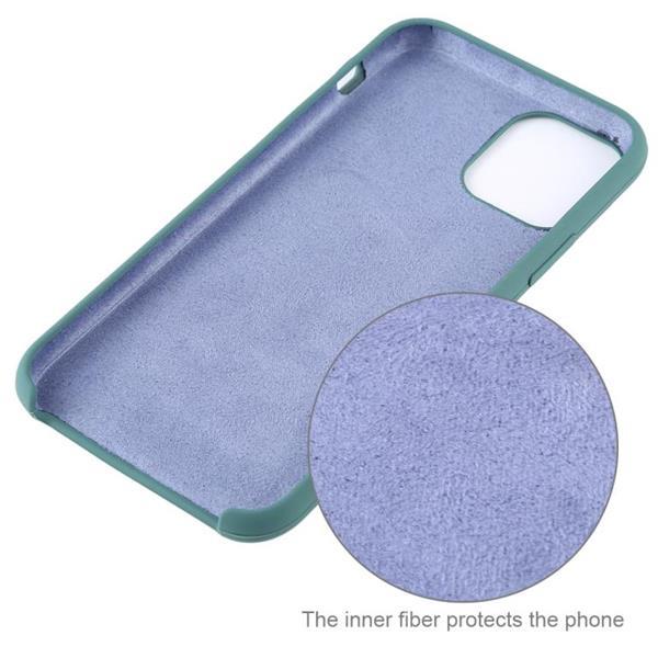 Grote foto for iphone 11 solid color solid silicone shockproof case go telecommunicatie mobieltjes