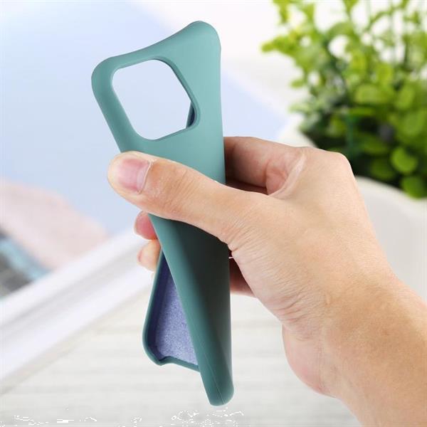 Grote foto for iphone 11 solid color solid silicone shockproof case go telecommunicatie mobieltjes