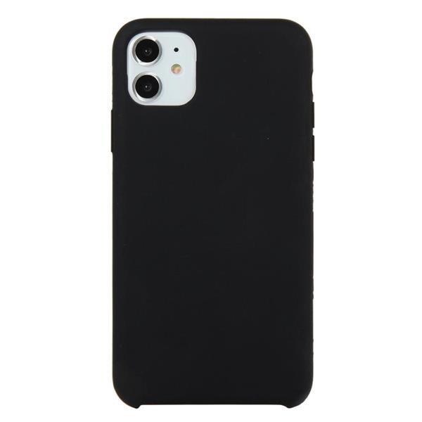 Grote foto for iphone 11 solid color solid silicone shockproof case bl telecommunicatie mobieltjes