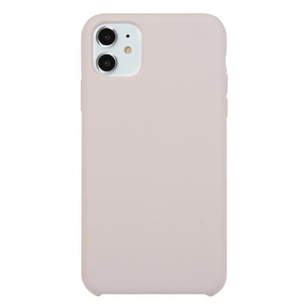 Grote foto for iphone 11 solid color solid silicone shockproof case la telecommunicatie mobieltjes
