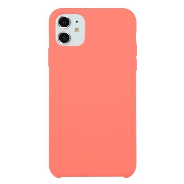 Grote foto for iphone 11 solid color solid silicone shockproof case pe telecommunicatie mobieltjes