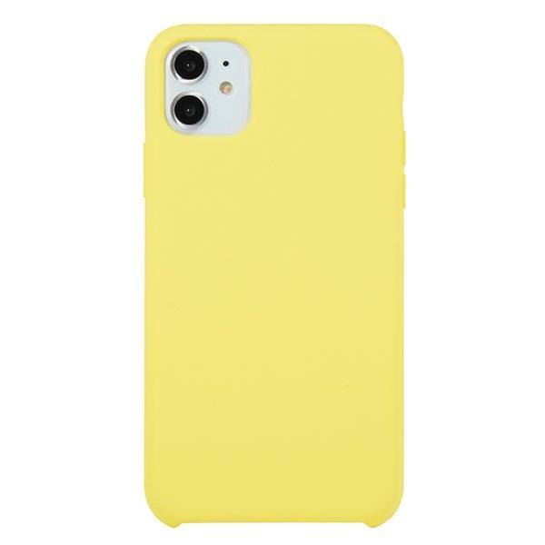 Grote foto for iphone 11 solid color solid silicone shockproof case sh telecommunicatie mobieltjes