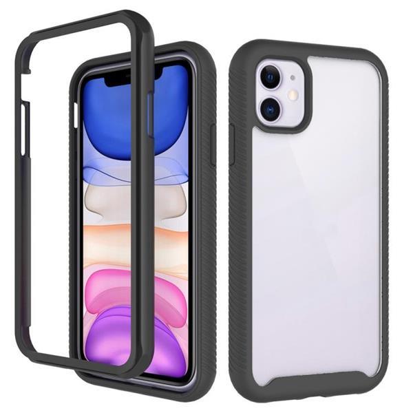Grote foto for iphone 11 starry sky solid color series shockproof pc telecommunicatie mobieltjes