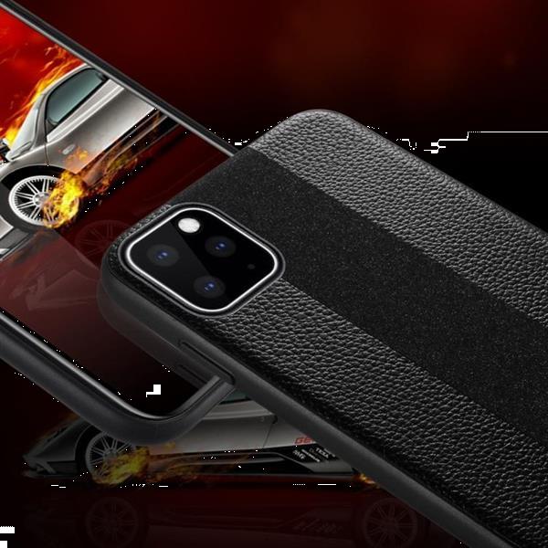 Grote foto for iphone 11 sulada anti slip tpu handmade leather protec telecommunicatie mobieltjes