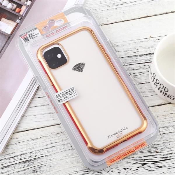 Grote foto for iphone 11 sulada colorful edge series shockproof tpu e telecommunicatie mobieltjes