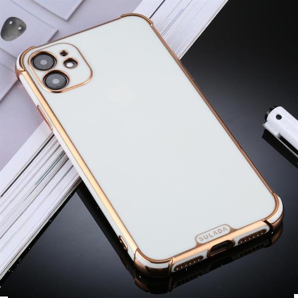 Grote foto for iphone 11 sulada colorful shield series tpu plating ed telecommunicatie mobieltjes
