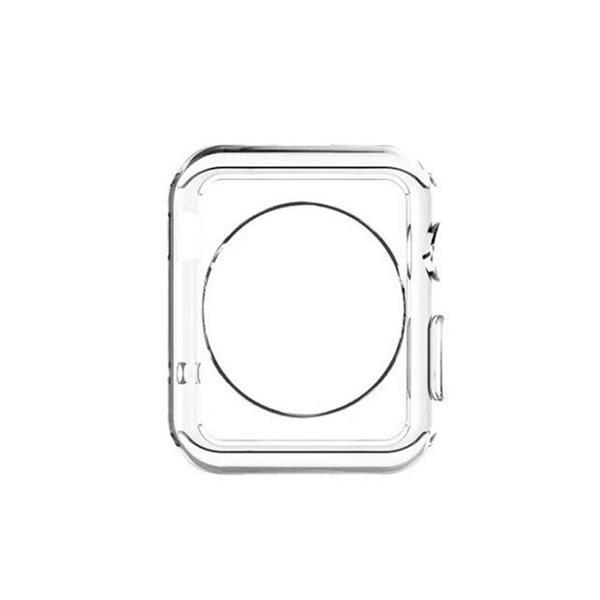 Grote foto transparent crystal tpu case for apple watch 38mm default ti kleding dames sieraden