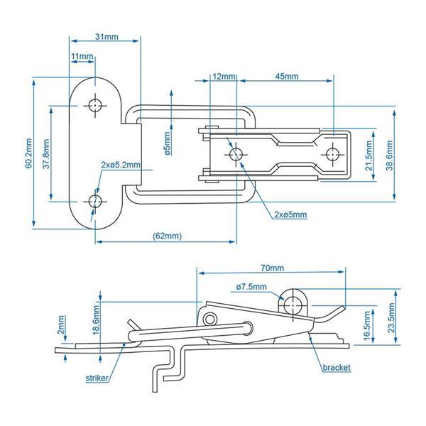 Grote foto tegenstuk voor spansluiting 342103 auto diversen aanhangers