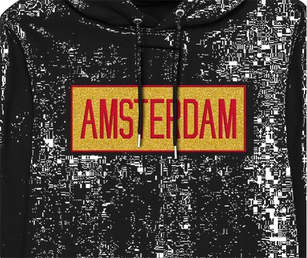 Grote foto fox originals amsterdam gold terry hooded sweater maat xs kleding dames truien en vesten