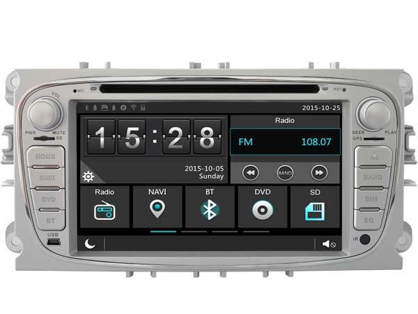 Grote foto ford focus 2008 tot 2011 zilver passend navigatie autoradio auto onderdelen navigatie systemen en cd