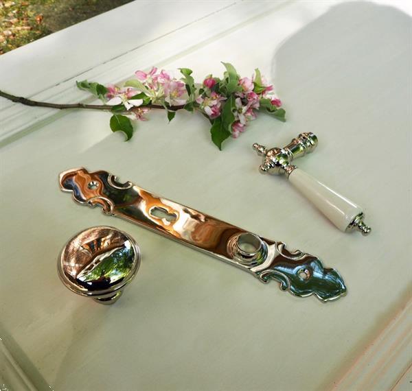 Grote foto kamerdeur beslag set met knop passend nikkel gepolijst anti doe het zelf en verbouw materialen en producten