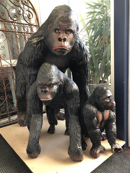 Grote foto grote gorilla polystone geweldig fraai en imponerend laa tuin en terras tuindecoratie