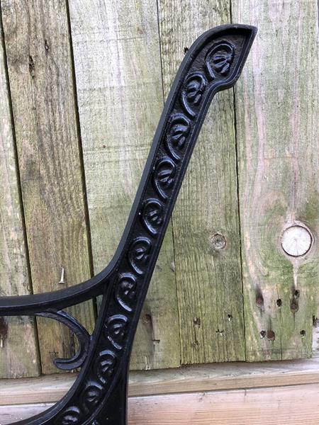 Grote foto 2 bank zij delen ijzer zwart gelakt mooi voor parkbank. l tuin en terras tuinmeubelen