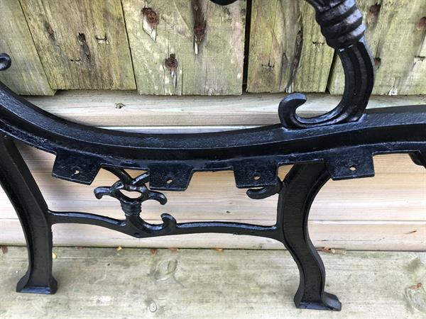 Grote foto 2 bank zij delen ijzer zwart gelakt mooi voor parkbank. l tuin en terras tuinmeubelen