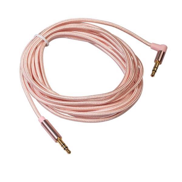 Grote foto av01 3.5mm male to male elbow audio cable length 3m rose computers en software overige
