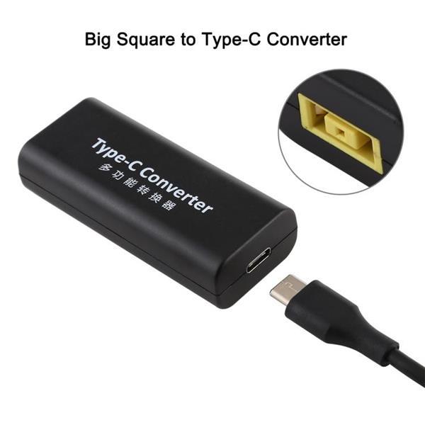 Grote foto big square female to usb c type c female power connector a computers en software overige