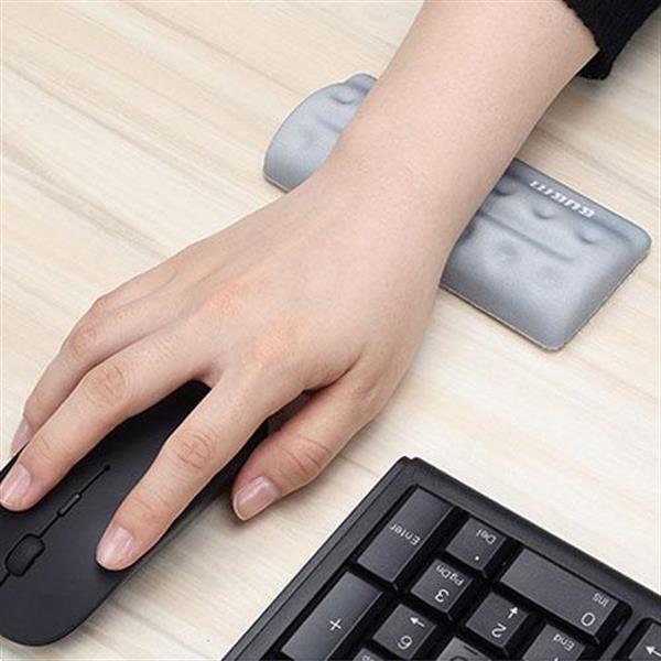 Grote foto bubm mouse pad wrist support keyboard memory pillow holder computers en software overige computers en software