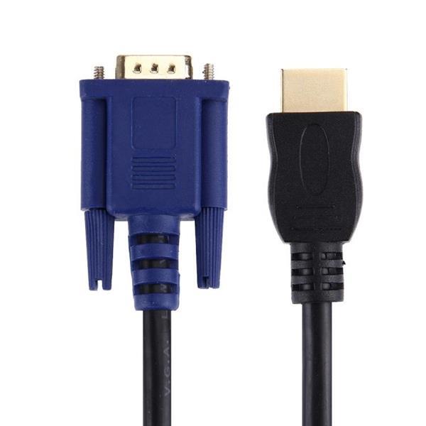Grote foto hdmi male to vga male 15pin video cable black computers en software overige