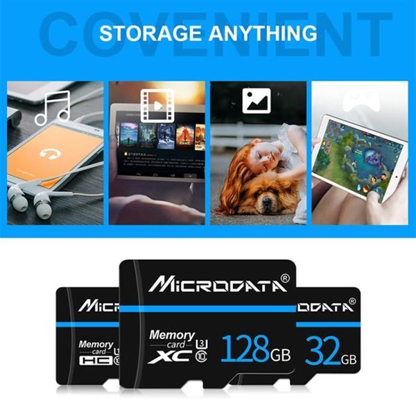 Grote foto microdata 16gb u1 blue line and black tf micro sd memory ca audio tv en foto onderdelen en accessoires