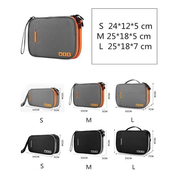 Grote foto multi functional headphone charger data cable storage bag po computers en software overige computers en software