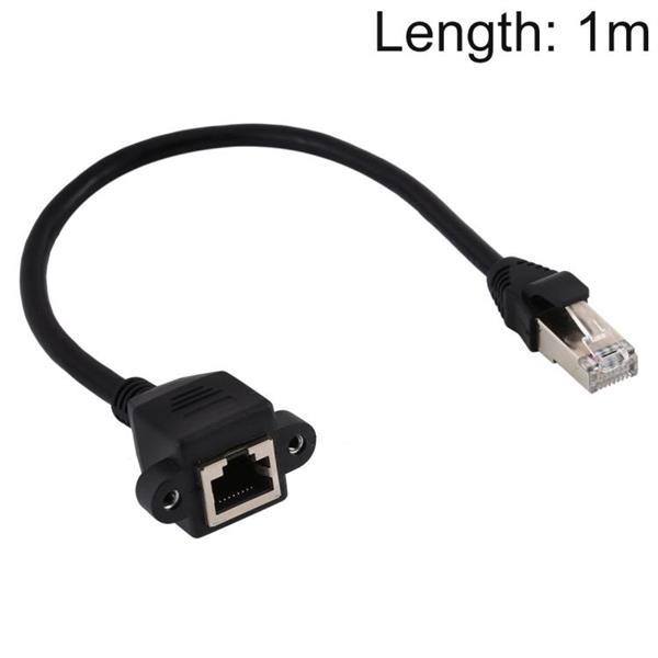 Grote foto rj45 female to male cat6e network panel mount screw lock ext computers en software overige