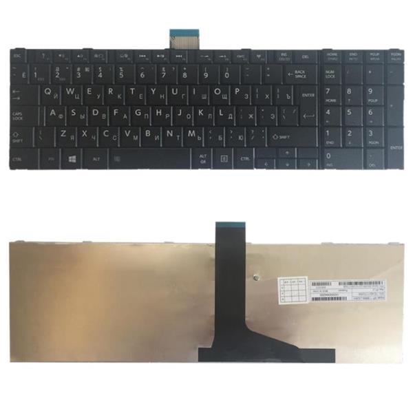 Grote foto ru version keyboard for toshiba satellite c850 c855d c850d c computers en software toetsenborden