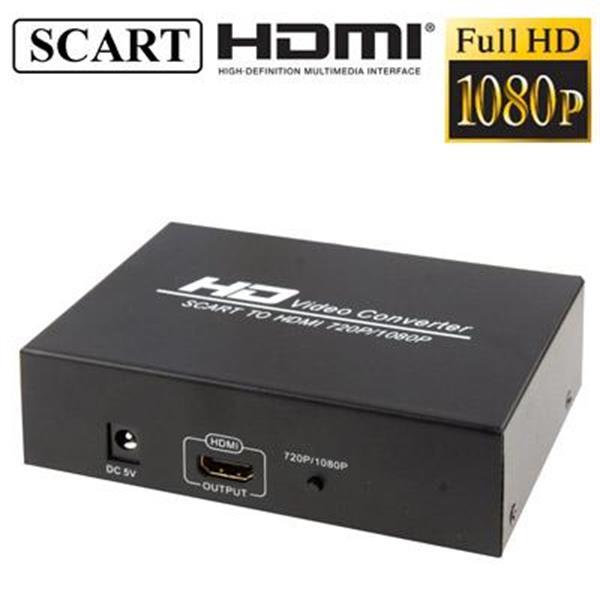 Grote foto scart to hdmi converter support 720p 1080p output black computers en software overige