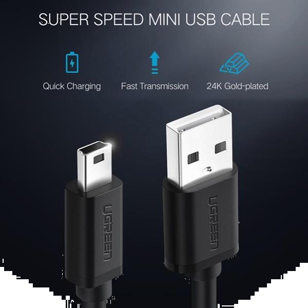 Grote foto ugreen 1m mini usb to usb connector fast data charging cab computers en software overige