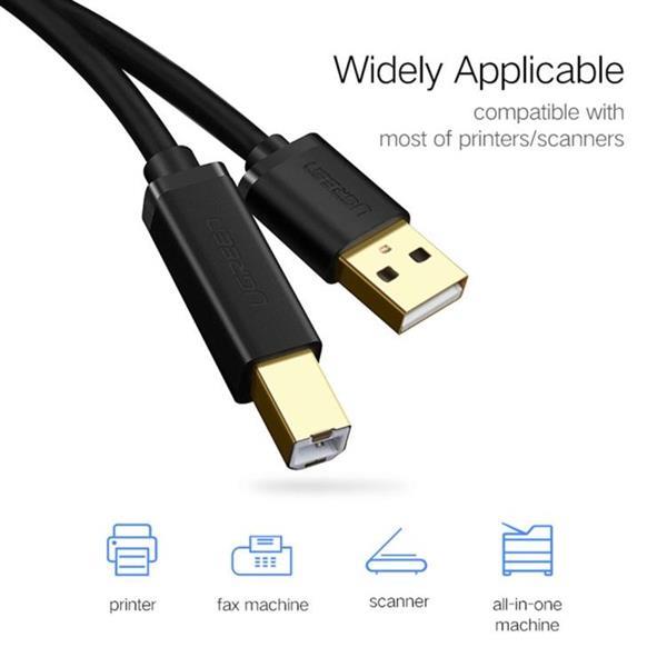 Grote foto ugreen usb 2.0 gold plated printer cable data cable for can computers en software overige