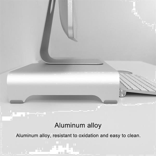 Grote foto universal aluminum alloy single layer laptop stand with stor computers en software overige computers en software