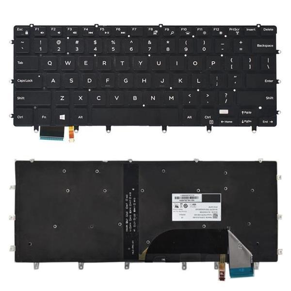 Grote foto us keyboard with backlight for dell xps 15 9550 9560 black computers en software toetsenborden
