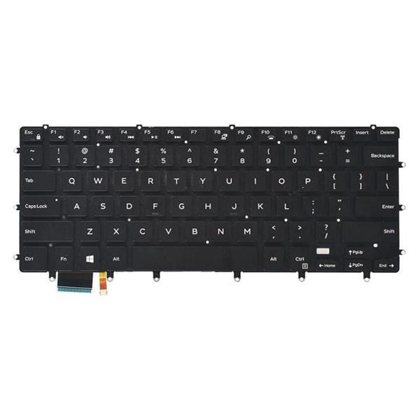 Grote foto us keyboard with backlight for dell xps 15 9550 9560 black computers en software toetsenborden