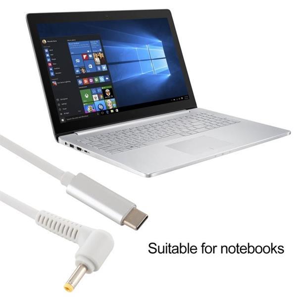 Grote foto usb c type c to 4.0 x 1.7mm laptop power charging cable c computers en software overige