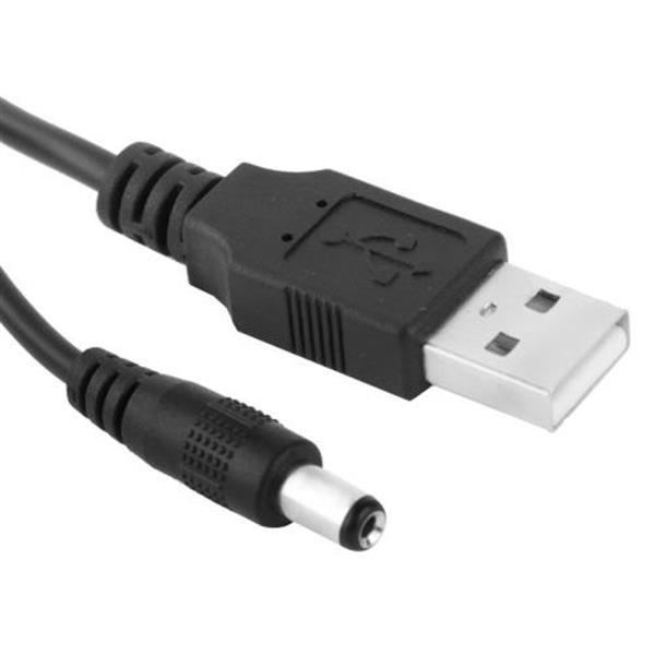 Grote foto usb male to dc 5.5 x 2.1mm power cable length 1m computers en software overige
