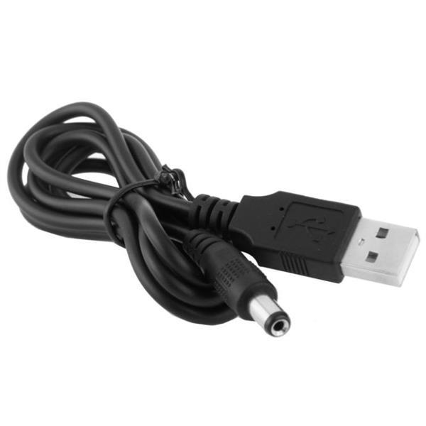 Grote foto usb male to dc 5.5 x 2.1mm power cable length 1m computers en software overige