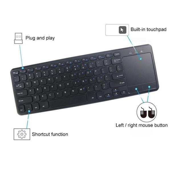 Grote foto ultrathin 78 keys 2.4g bluetooth wireless keyboard with touc computers en software toetsenborden