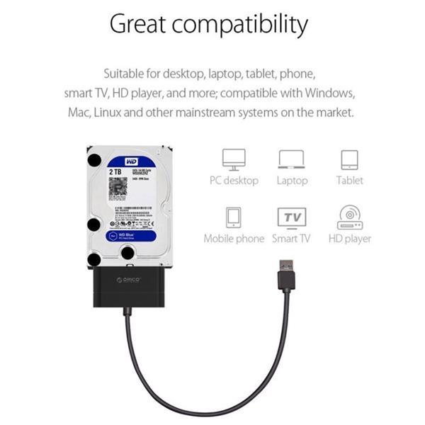 Grote foto orico 20uts u3 usb 3.0 to sata hard drive adapter cable conv computers en software overige computers en software