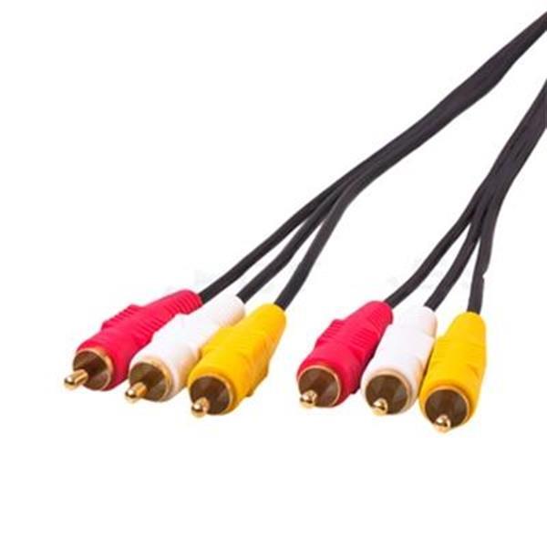 Grote foto normal quality audio video stereo rca av cable length 3m computers en software overige