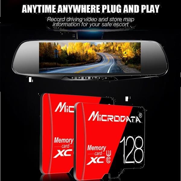 Grote foto microdata 128gb high speed u3 red and black tf micro sd mem audio tv en foto onderdelen en accessoires
