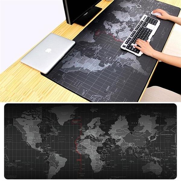 Grote foto extended large anti slip world map pattern soft rubber smoot computers en software overige computers en software