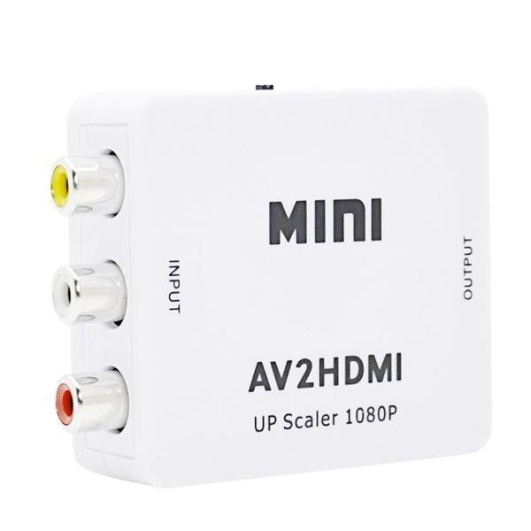 Grote foto mini cvbs l r audio to hdmi converter adapter computers en software overige