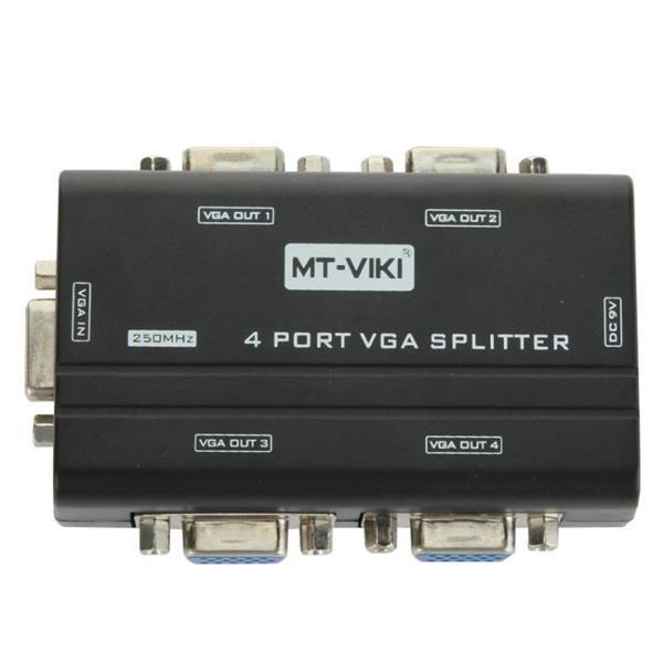 Grote foto mini 4 ports vga splitter audio tv en foto onderdelen en accessoires