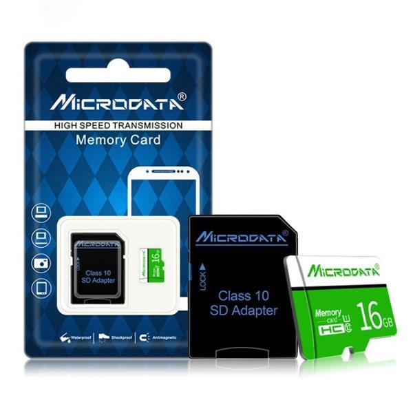 Grote foto microdata 16gb u1 green and white tf micro sd memory card audio tv en foto onderdelen en accessoires